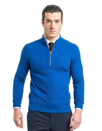 vskonne 威斯康尼2017秋季男士商务时尚舒适长袖立领毛衫916830818