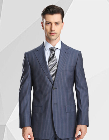 华尔街高定人体工学时尚商务休闲套装西服外套 28911 蓝灰色 175a