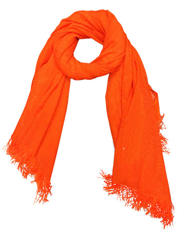 丰感佳莱围巾频谱 频谱佳莱旗舰店 橙色佳莱heme美体 雅致经典 桔色