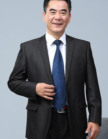 秋冬宴会婚礼爸爸装中年西服套装男中老年人40-50岁西装男套装fjq 纯
