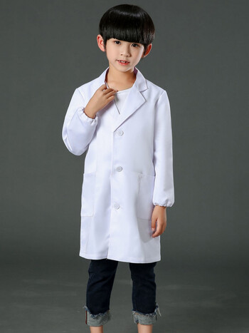 儿童医生服装幼儿园小男女孩子装扮表演服男女童白大褂职业扮演角色