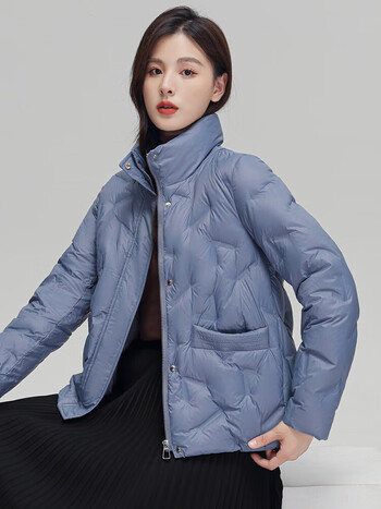 高梵 羽绒服女冬季短款立领宽松面包服时尚简约百搭防寒保暖 s1220041