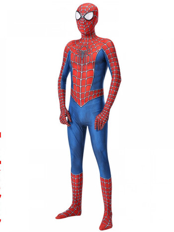 洛童欧蜘蛛侠衣服儿童套装戴眼镜的蜘蛛侠男孩紧身衣侠英雄远征连体衣