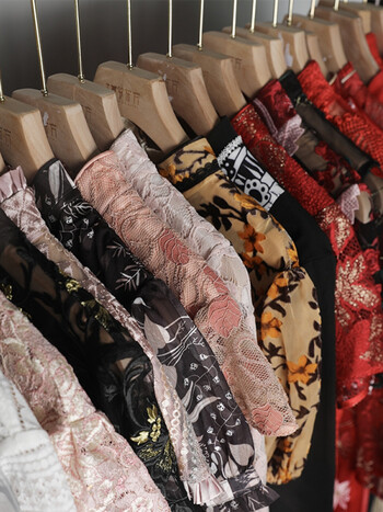 槿爷改良旗袍2021年新款春装女旗袍年轻款少女福袋浅粉大象皮长袖小a