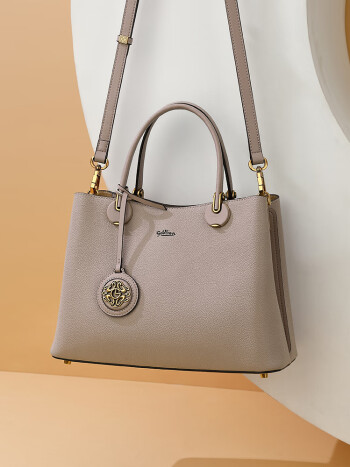 金利来女包百搭牛皮简约时尚手提包女士大容量单肩包通勤包包手拎包女