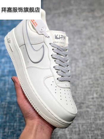 107low米白银3m反光空军一号休闲鞋板鞋ny017公司级主图36