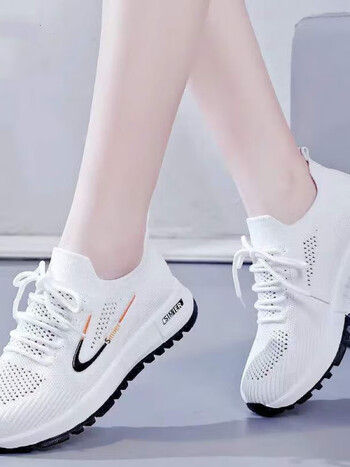 意尔康潮牌夏夏女鞋网面运动鞋女透气新款夏季女鞋跑步鞋薄款休闲小白