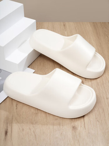 消愁一字拖男2022新款厚底休闲简约增高防滑防水柔软踩屎感居家拖鞋男