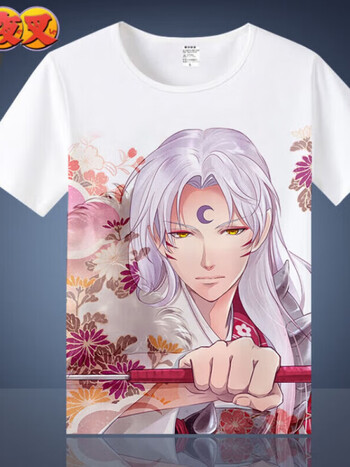 妙优可犬夜叉t恤桔梗杀生丸戈薇动漫周边短袖t恤二次元男女学生衣服