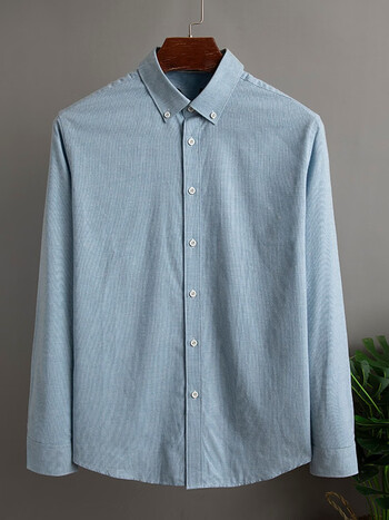 海澜之家自营官方旗舰店aex 四面弹衬衫男长袖男士通勤秋冬软糯透气