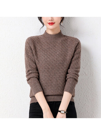 逸珀yipo今年流行的新款毛衣冬季女装2022时尚秋冬半高领针织衫上衣