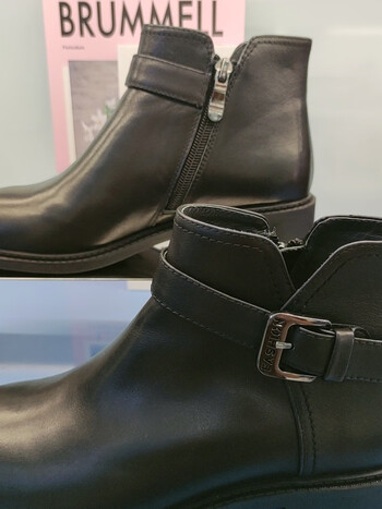 迪尼莎dins迪妮莎秋冬新款切尔西时尚百搭短靴瑞士进口小牛皮商场同款