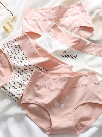 凯乐虎中大童小学生女童内裤棉质发育期女孩子高腰短裤少女儿童三角裤