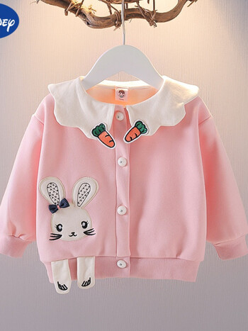 迪士尼同款女宝宝春秋外套012岁女童卡通纯棉公主薄开衫2022秋装婴儿