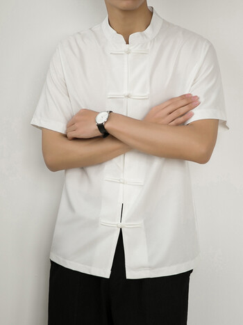 中医馆工作服中医理疗师茶服男禅意中医馆艾针灸养生馆棉麻按摩技冰丝