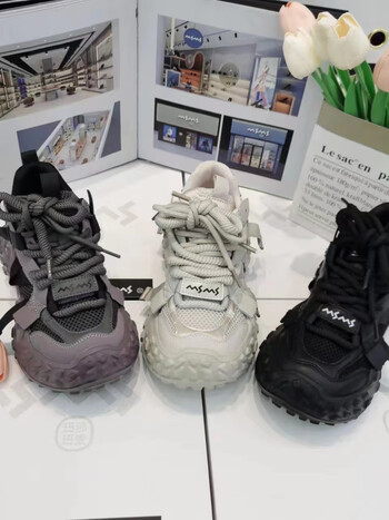 玛莎玛索msms新款老爹鞋5716香槟色38