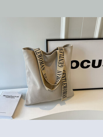 酷奇袋鼠大容量通勤帆布包包女夏季新款学生上课休闲托特包上班购物袋