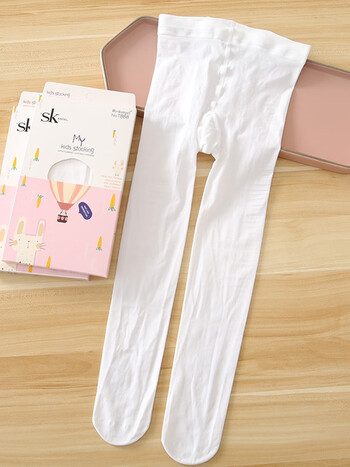 品牌服饰sk儿童连裤袜宝宝丝袜跳舞袜薄白色连袜裤打底裤大童女童舞蹈