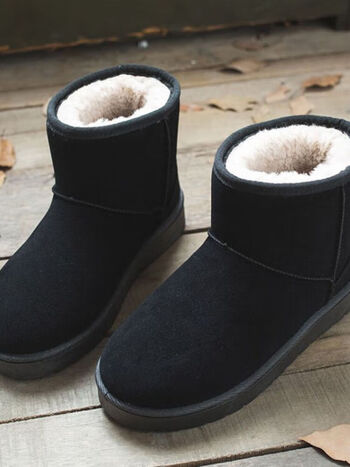 森马女士雪地靴2022新款冬季百搭加绒加厚冬鞋网红靴子保暖防寒棉靴