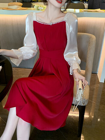 taorousi轻奢女装连衣裙女秋季新款法式时尚复古中式小个子减龄漂亮