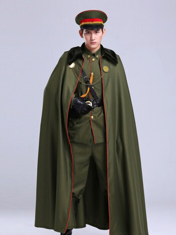 军阀服装男老九门cos张启山张大佛爷服装影楼军阀大帅服套装 单披风