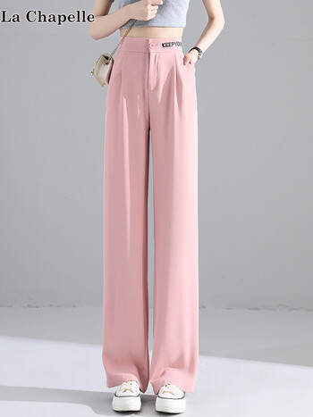 年秋季运动裤女阔腿裤子女九分裤女士裤子百搭女装休闲裤粉色加长m