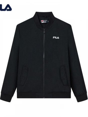 fila 斐乐男装官方男子运动外套 春秋时尚针织长袖夹克男商场同款 正