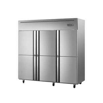 【京东商城】 东之开立不锈钢六开门厨房双温 大容量商用厨房冰箱酒店