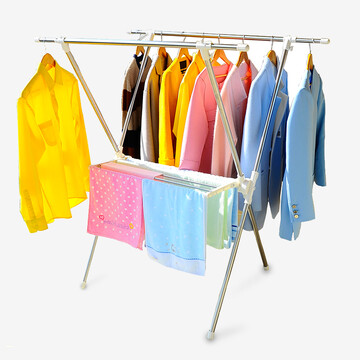 【京东商城】 宝优妮 阳台晾衣架落地伸缩衣架不锈钢晒衣架dq0928a dq