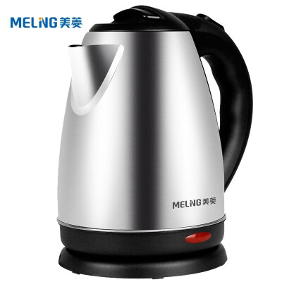 美菱（MeiLing）电热水壶 304不锈钢 不锈钢烧水壶 MH-1801 1.8L电水壶 银色