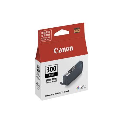 佳能（Canon) PFI-300 PBK 照片黑色墨盒（适用机型：PRO-300） 