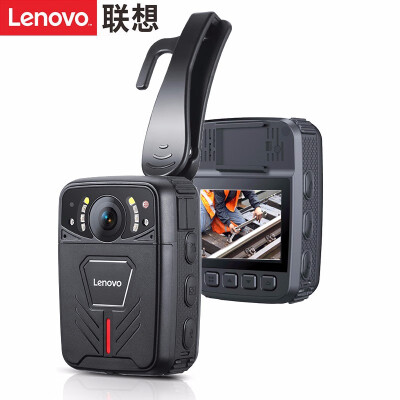 联想(Lenovo)DSJ-1W执法记录仪高清 微型随身摄像内置32G 便携4800万像素11小时连续录像黑色