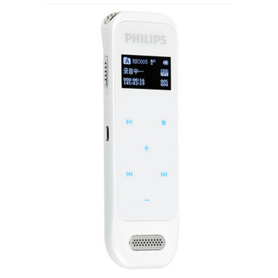 飞利浦PHILIPS高清触摸微型数字降噪录音笔 VTR6600 白色