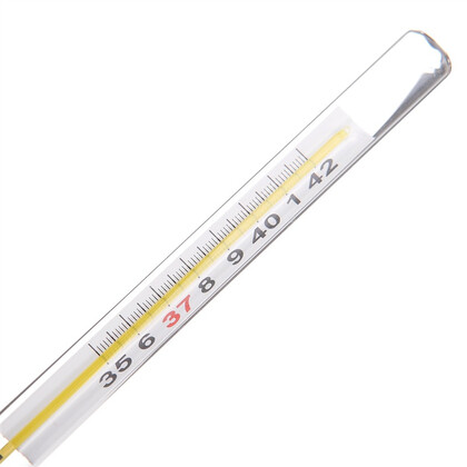 鱼跃yuwell体温计腋下型内标式水银玻璃体温计