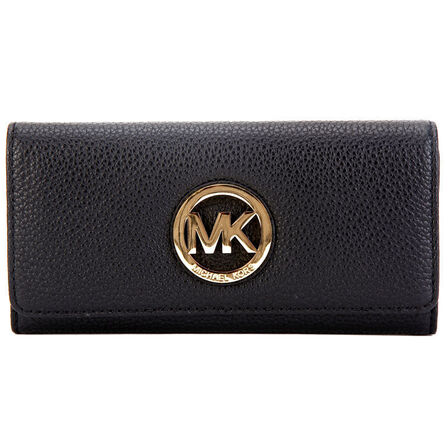 迈克.科尔斯 mk (michael kors)女士长款皮钱包 35f0gfte1l 黑色