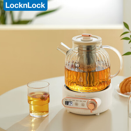 乐扣乐扣 全玻璃养生壶恒温壶煮茶器办公室恒温家用花茶壶烧水壶...