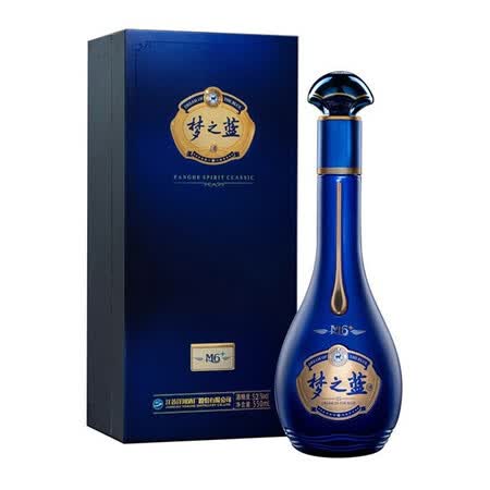 洋河 蓝色经典 梦之蓝m6  绵柔浓香型白酒 52度 550ml 单瓶装