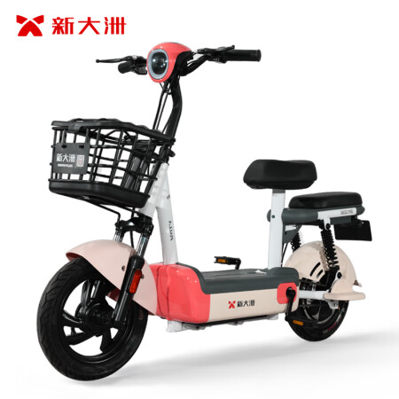 新大洲新国标电动车自行车学生时尚电瓶车小型助力代步车派乐Q1...