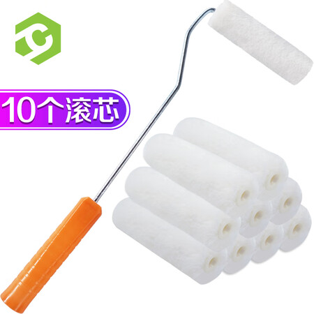 【彩弘G171】彩弘 4寸滚筒刷10个羊毛滚芯 刷油漆乳胶漆涂料滚刷滚子 迷你小拇指滚筒补墙漆粉刷墙工具套装细毛【行情 报价 价格 评测】-京东