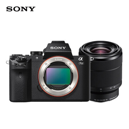 
                                                                                索尼（SONY）Alpha 7 II 标准套机（a7M2K）全画幅微单数码相机 （约2430万有效像素 28-70mm镜头 a7M2/A72）                