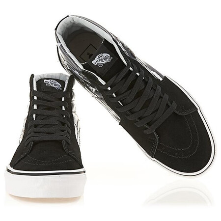 vans范斯万斯鞋子米奇联名款可爱图案高帮休闲板鞋男鞋女鞋 黑色/o