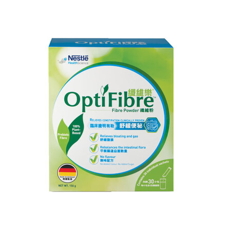 雀巢optifibre小绿条果蔬膳食可溶瓜尔豆纤维粉大人儿童...