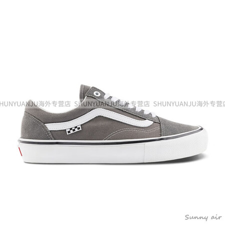 万斯（VANS）灰色SKATE OLD SKOOL低帮滑板鞋...