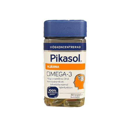 瑞典 Pikasol 高浓度DHA鱼油大脑补脑记忆力儿童成人...