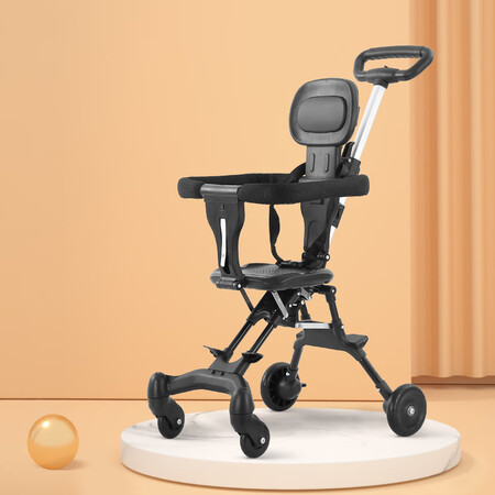 姿度大童推车3到6岁儿童旅游代步车四轮婴儿小孩轻便可坐可折叠.