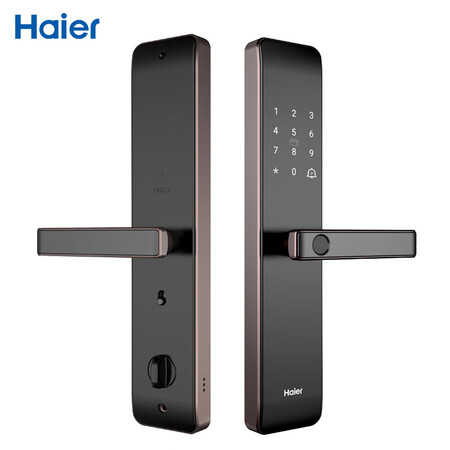 海尔(haier)智能门锁 指纹锁 密码锁 防盗门智能卡解锁 hfh-19e-u1