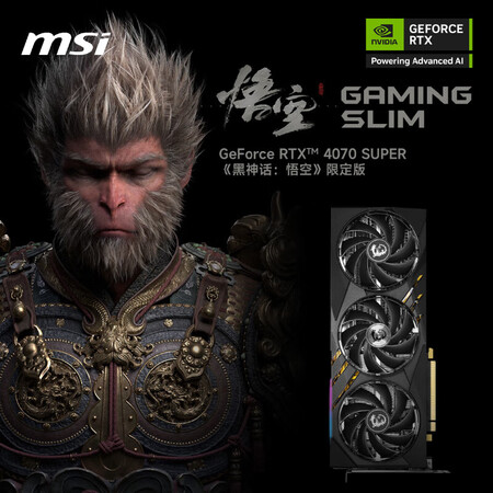 微星（MSI）RTX 4070 SUPER 万图师魔龙X台式...