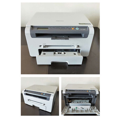 二手9成新三星scx4521f打印机a4黑白复印彩色扫描传真手机wifi多功能