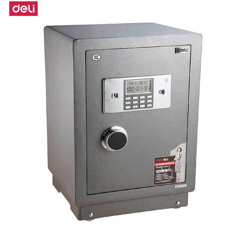 得力deli3615es电子密码保险柜h710mm银灰