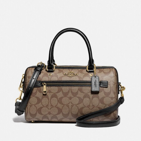 蔻驰COACH【官方直供】奢侈品女士中号波士顿包手提肩背斜挎...